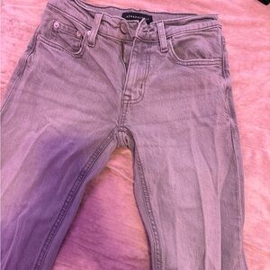 Aeropostale Women's Light Gray Straight Leg Jeans